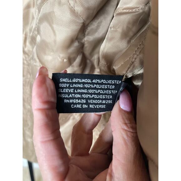 Black Rivet Wool camel brown jacket small - Picture 8 of 9